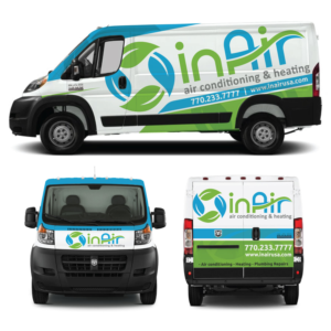 Car Wrap Design by Yoga Tri for inAir Heating & Air, LLC | Design: #19238450