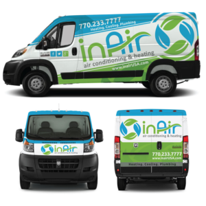 Design de Covering de Véhicule par Yoga Tri pour inAir Heating & Air, LLC | Design #19269300