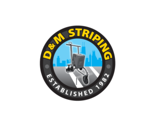 D & M Striping   Est. 1982 | Logo Design by Buck Tornado