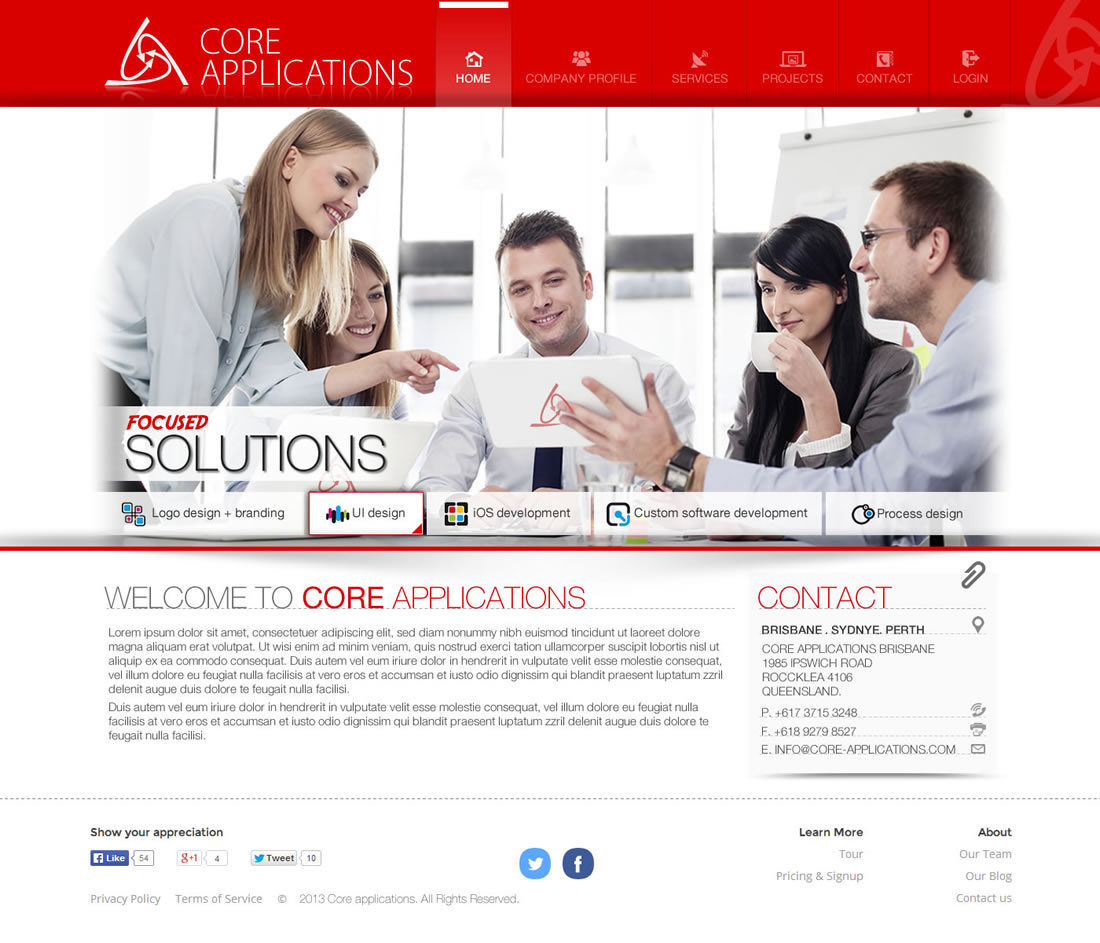 Web Design by A.D.S for Core Applications | Design #2884823