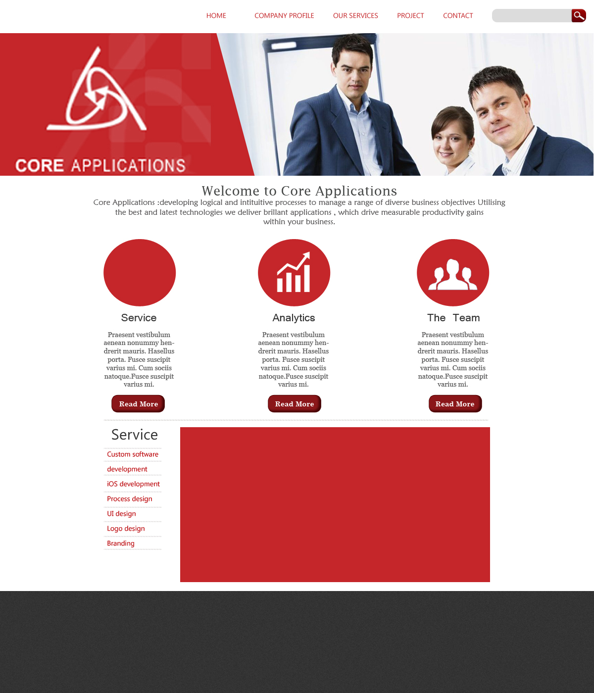 Web Design by musarrat for Core Applications | Design #2897381