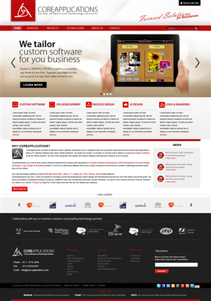 Web Design by NABS DESIGN for Core Applications | Design #2897447