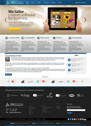 Web Design by NABS DESIGN for Core Applications | Design: #2897450