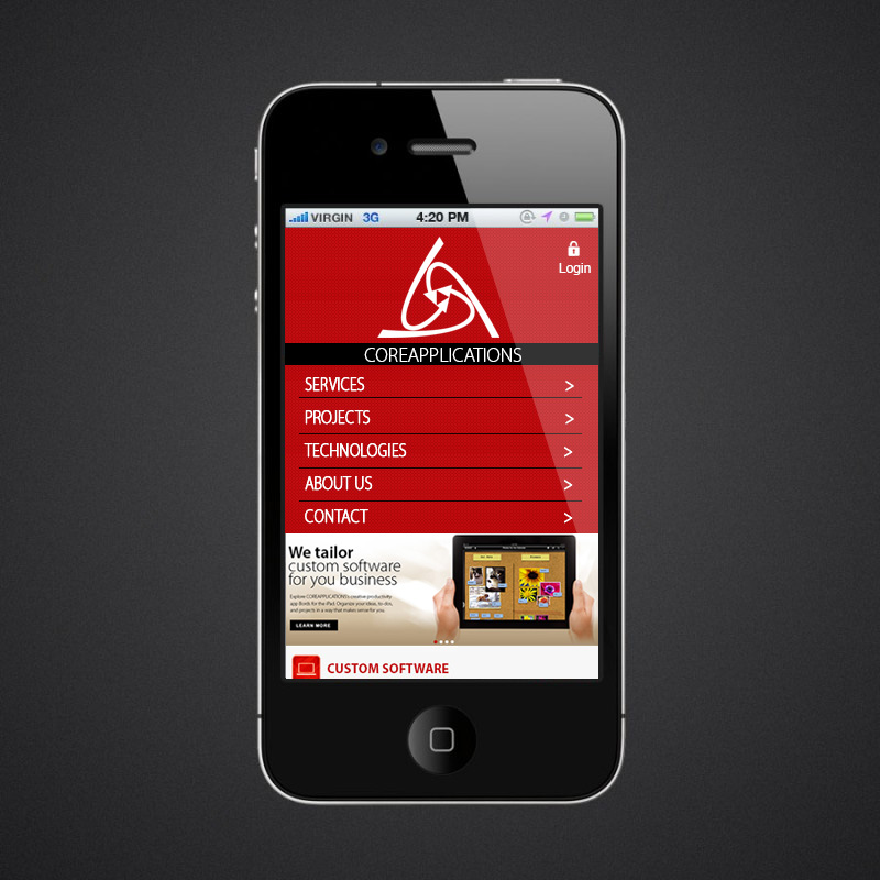 Web Design by NABS DESIGN for Core Applications | Design #2897524