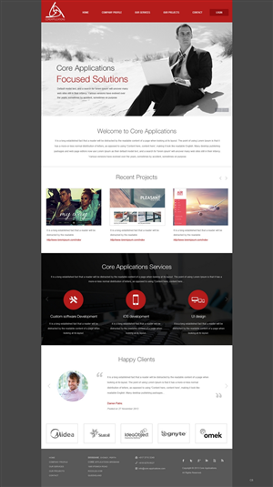 Web Design by pb for Core Applications | Design: #2866693