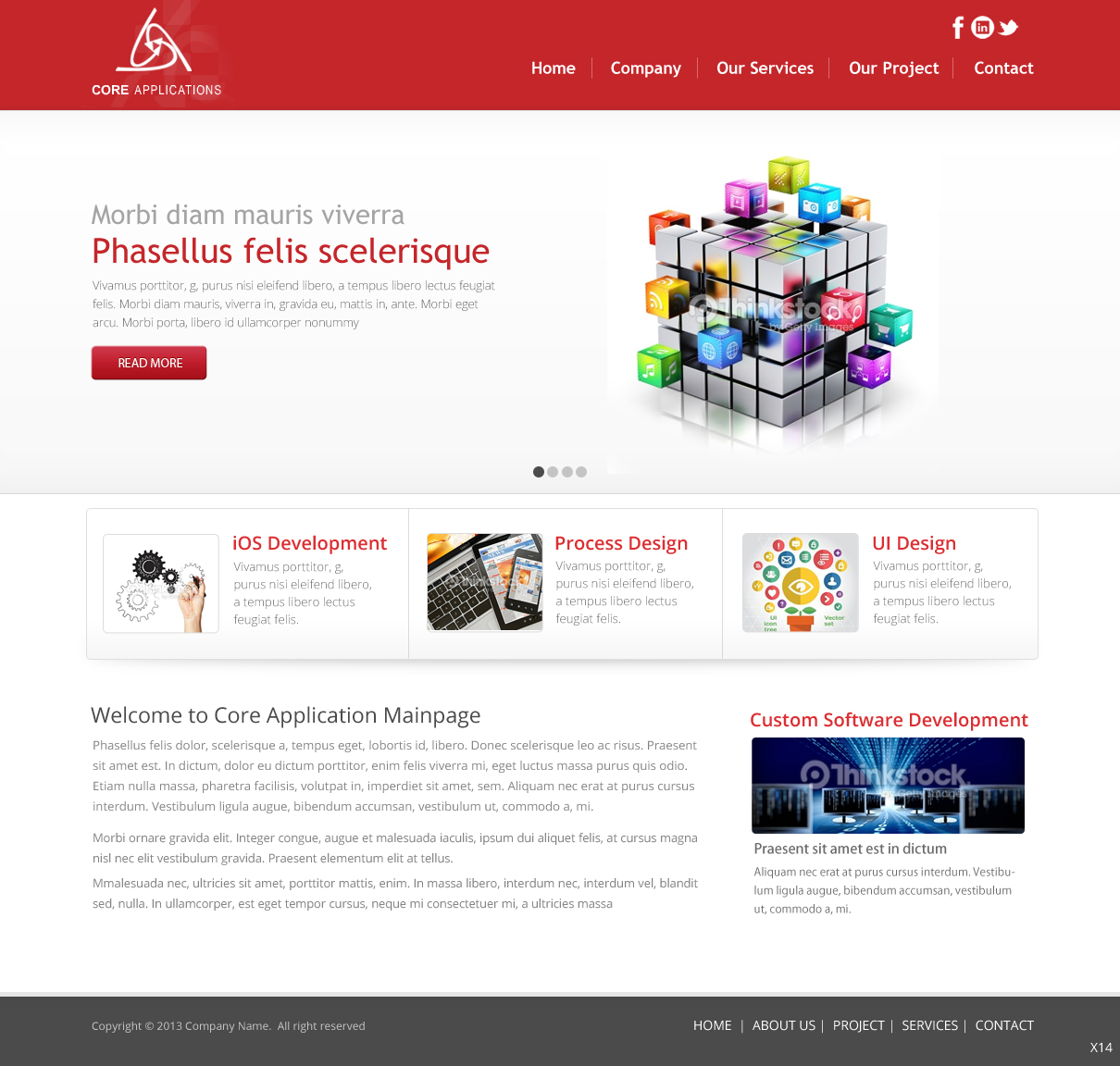 Web Design by pb for Core Applications | Design #2866705