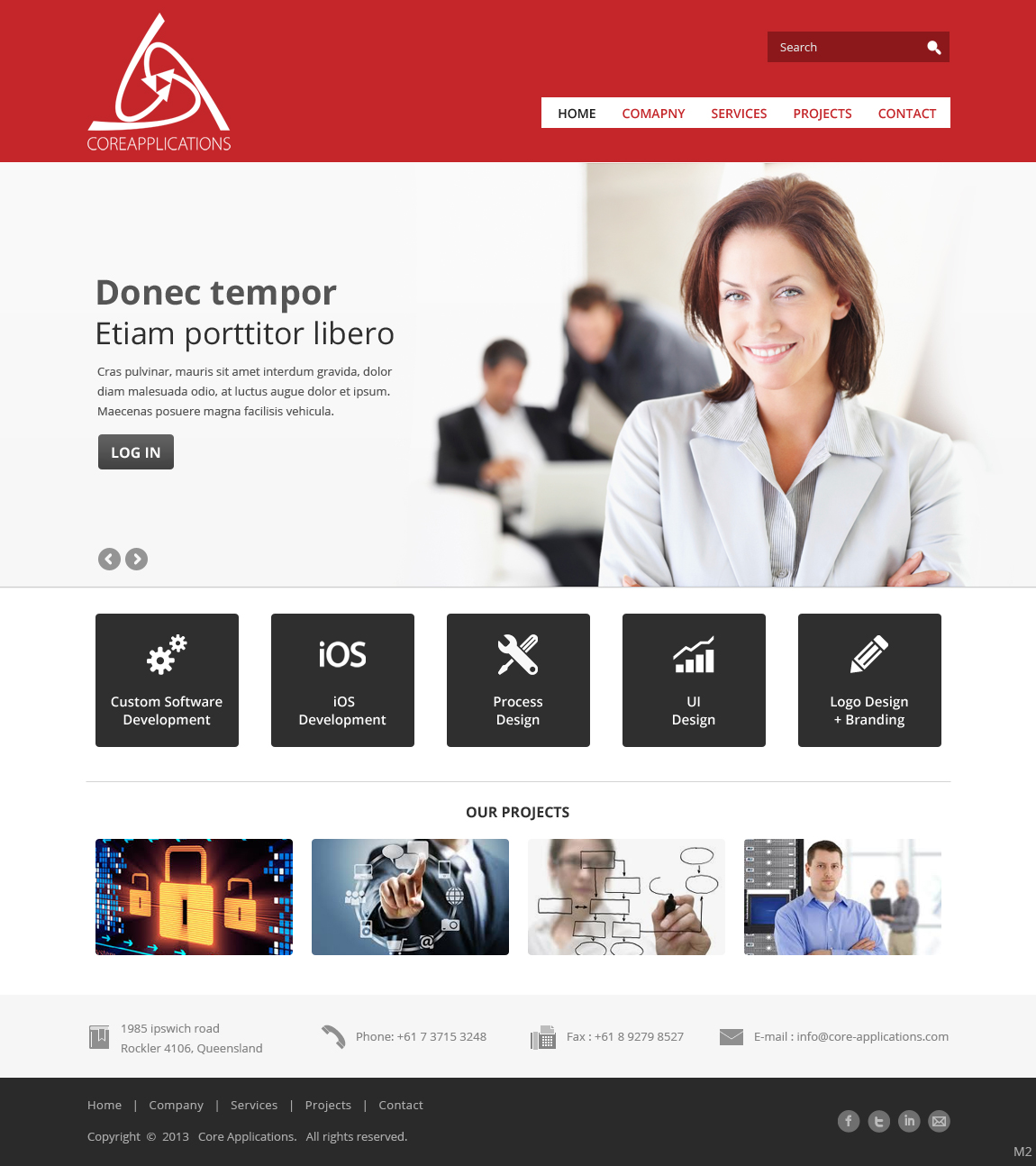 Web Design by pb for Core Applications | Design #2866712