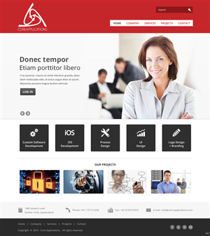 Web Design by pb for Core Applications | Design: #2866712