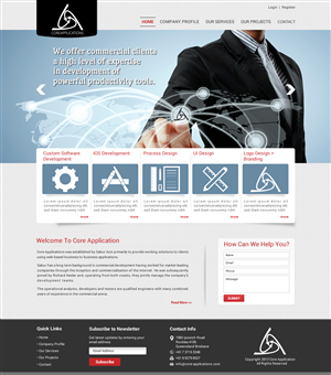Web Design by Sbss for Core Applications | Design: #2867565