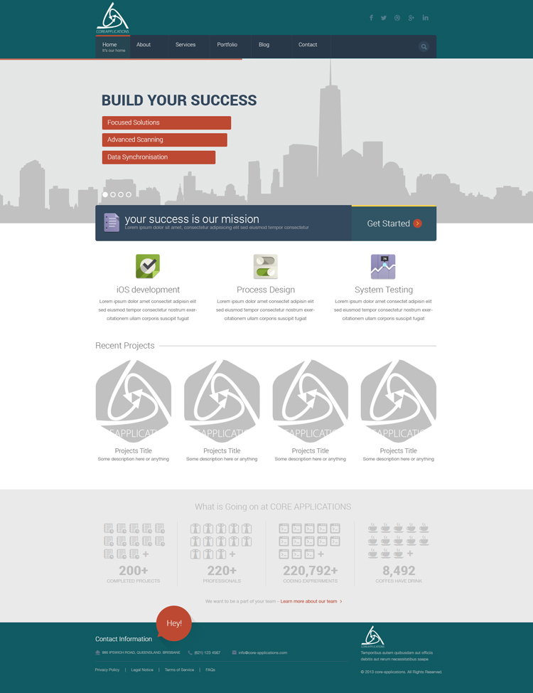 Web Design by LuCa for Core Applications | Design #2894458