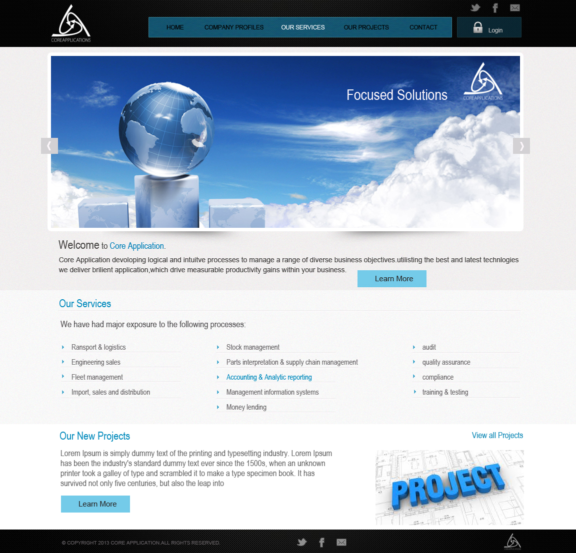 Web Design by GK for Core Applications | Design #2867241