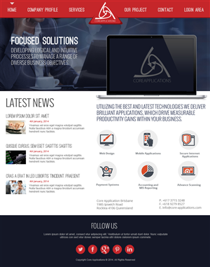 Web Design by jeckx2 for Core Applications | Design: #2898584
