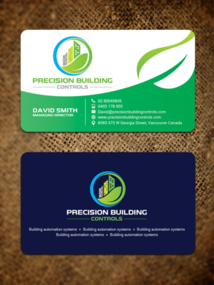 Precision Building Controls needs a business card design with logo | Diseño de Tarjeta de Presentación por Sandaruwan