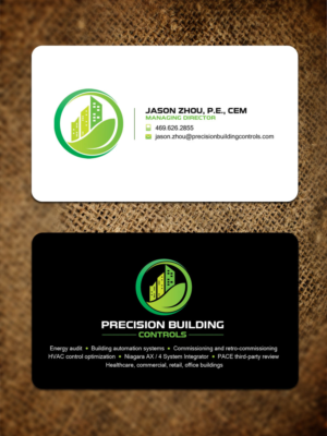 Precision Building Controls needs a business card design with logo | Diseño de Tarjeta de Presentación por Sandaruwan