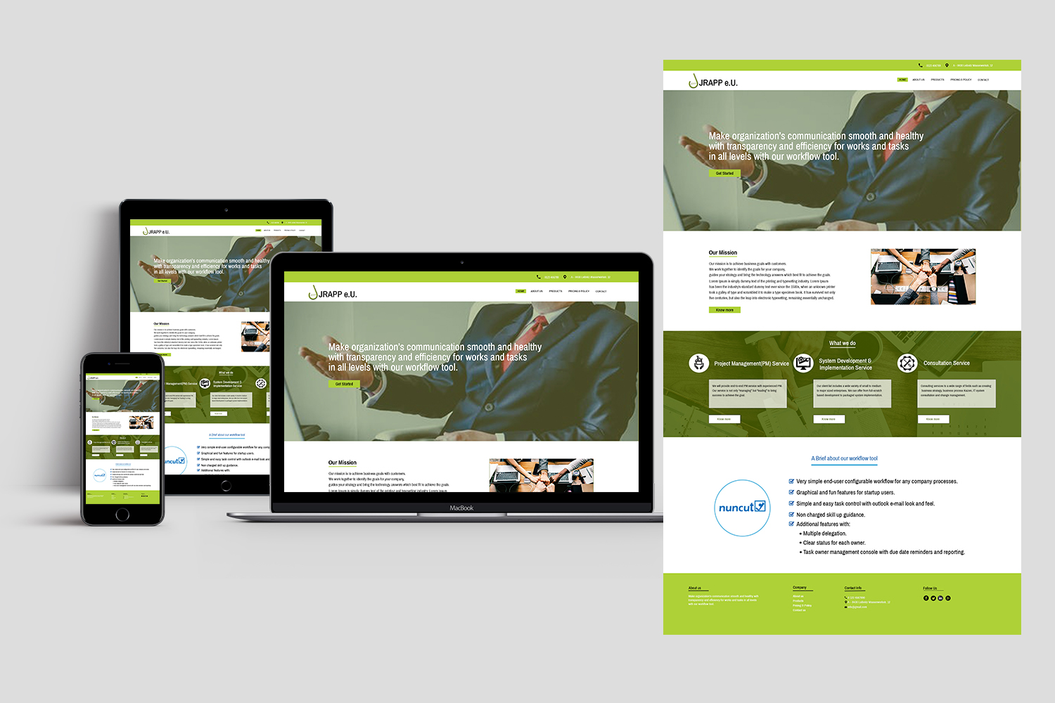 Web Design par RWDStudio pour JRAPP e.u. | Design #19218515