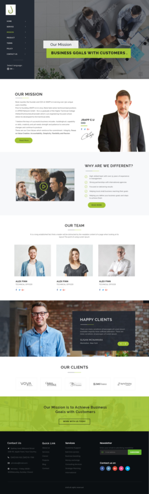 Web Design par **INCREDIBLEDESIGNERS** pour JRAPP e.u. | Design : #19219970