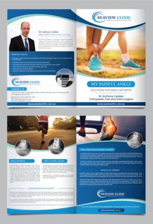 Specialist Medical practice after professional trifold flyer design for patient information brochure | Diseño de Flyer por alex989