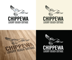 CHIPPEWA COTTAGE. Luxury Beach Cottage.  | Logo Design by Sergio Coelho