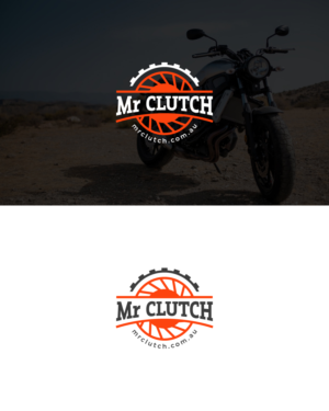 Mr Clutch (headline) mrclutch.com.au (as sub text) | Logo Design by Roy