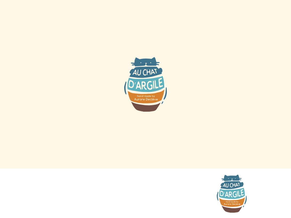 Logo Design by ArtTank for Au Chat d’Argile | Design #19176859