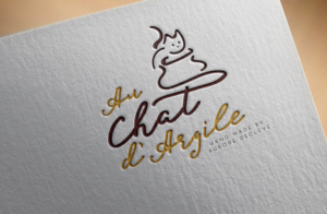 Diseño de Logo por GLDesigns para Au Chat d’Argile | Diseño #19181154