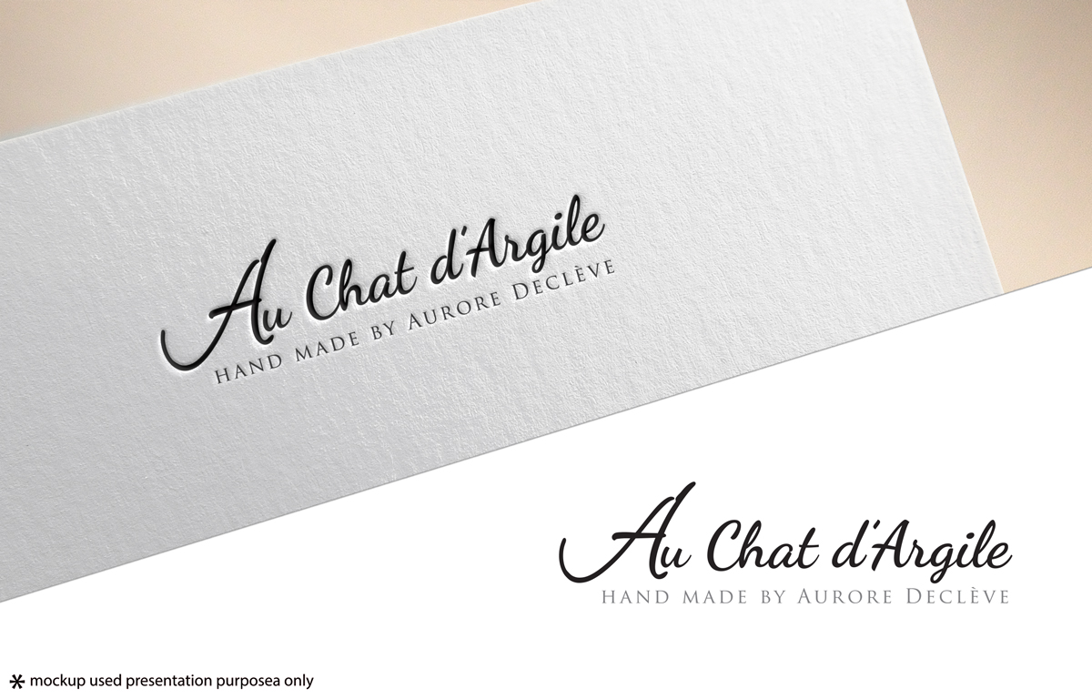 Logo Design by Rubia@ for Au Chat d’Argile | Design #19181079