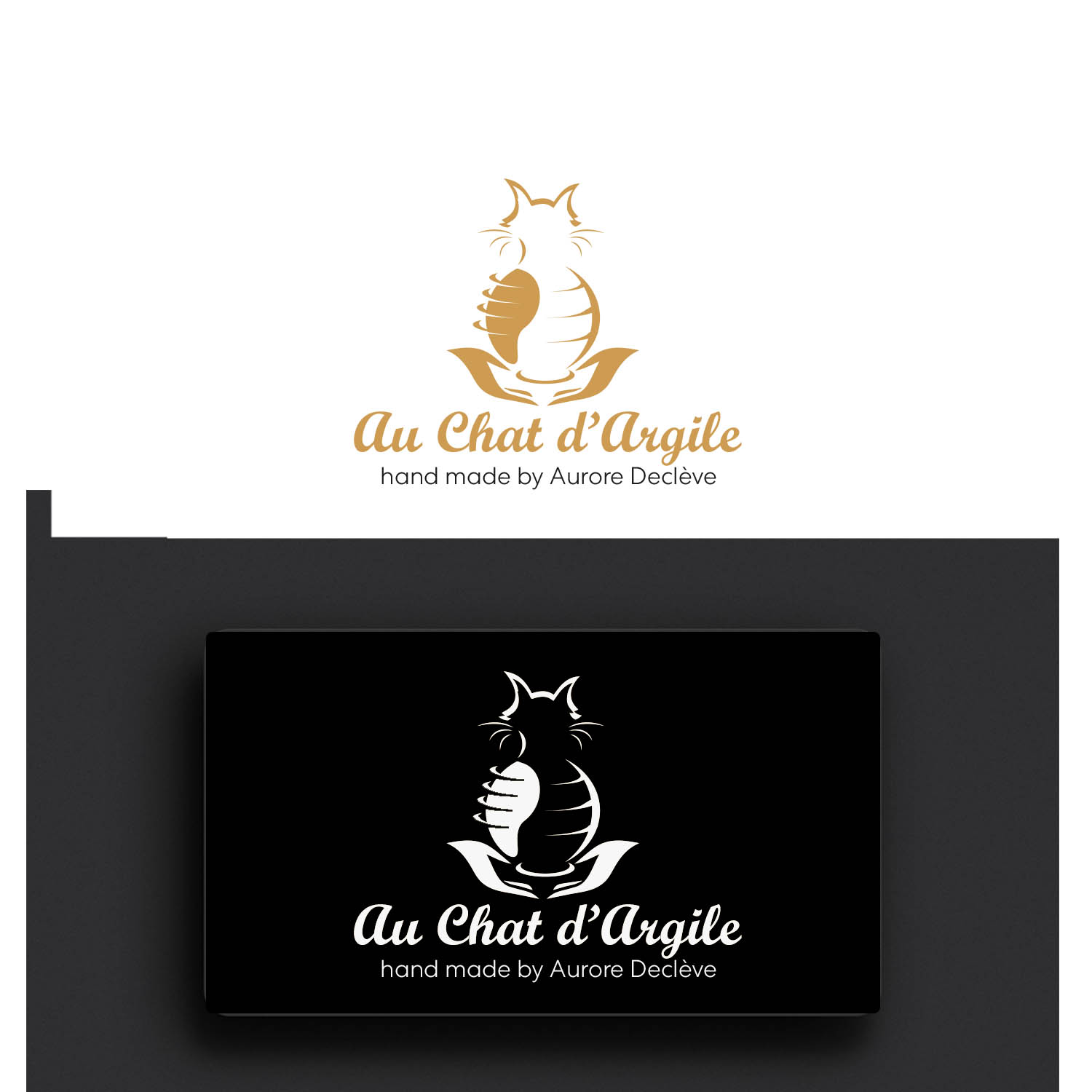 Logo Design by Finley Johnson for Au Chat d’Argile | Design #19184077