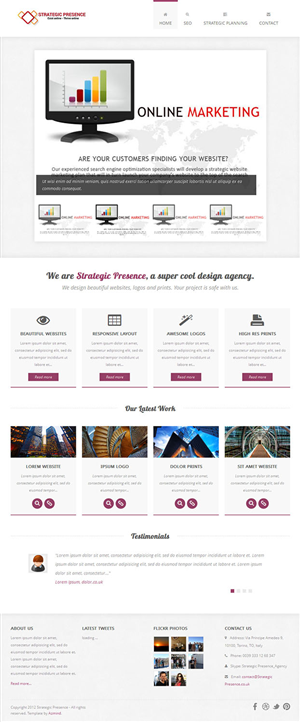 Wordpress Design by tarek_cs for IC-Hosting Pty Ltd | Design #2949369
