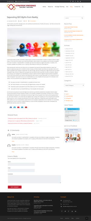 Online Marketing Website | Wordpress Design by Da Miracle