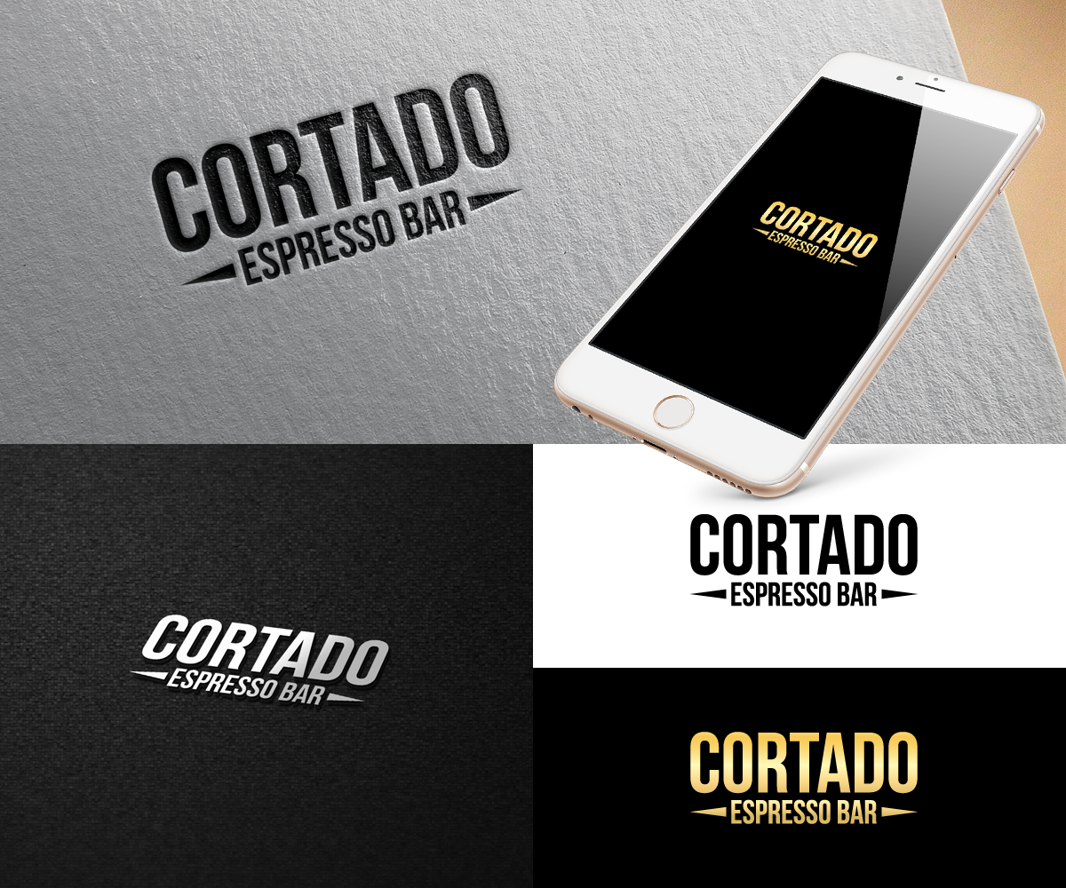 Logo Design by kenjie0476 for Cortado Espresso Bar | Design #19184677