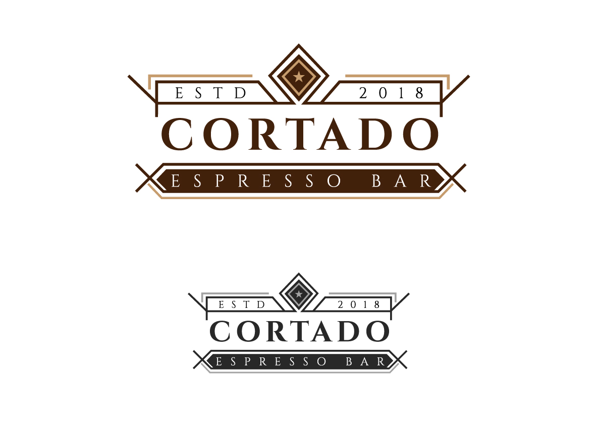 Logo Design by creative.bugs for Cortado Espresso Bar | Design #19186828