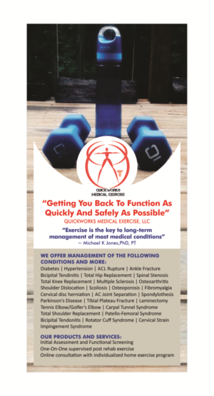 QuickWorks Medical Exercise, LLC | Design de Flyer par cb1318