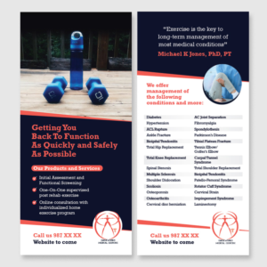 QuickWorks Medical Exercise, LLC | Design de Flyer par D Creative