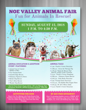 San Francisco Animal Adoption FAIR | Flyer Design by TSU Creations