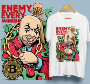 Help free the world from monetary slavery, with Bitcoin! | Diseño de Camiseta por 99.degree