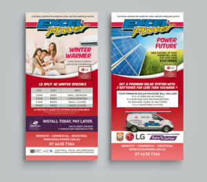 Warm Your Winter with LG / Premium Solar Systems | Flyer Design by Pinky 