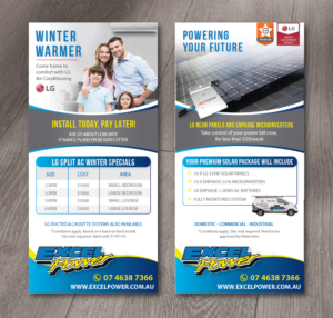 Warm Your Winter with LG / Premium Solar Systems | Flyer Design by alex989