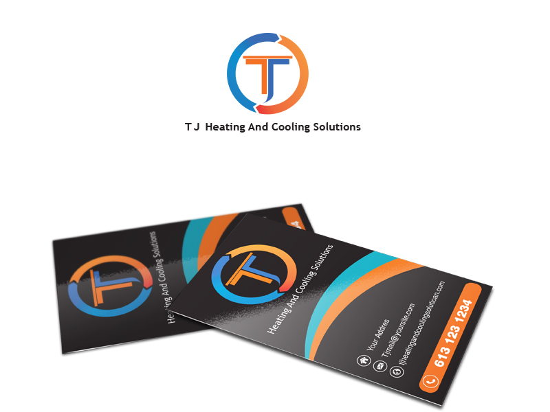 Logo Design by ncmax for T J Heating And Cooling Solutions | Design #19201094