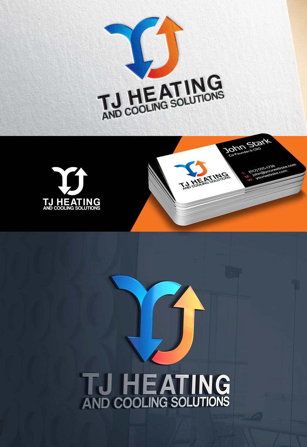 Design de Logo par AnjelsS pour T J Heating And Cooling Solutions | Design #19183079