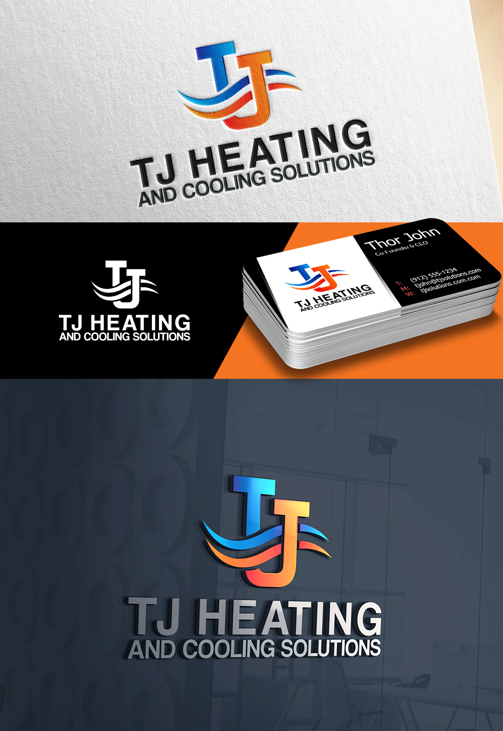 Design de Logo par AnjelsS pour T J Heating And Cooling Solutions | Design #19183080