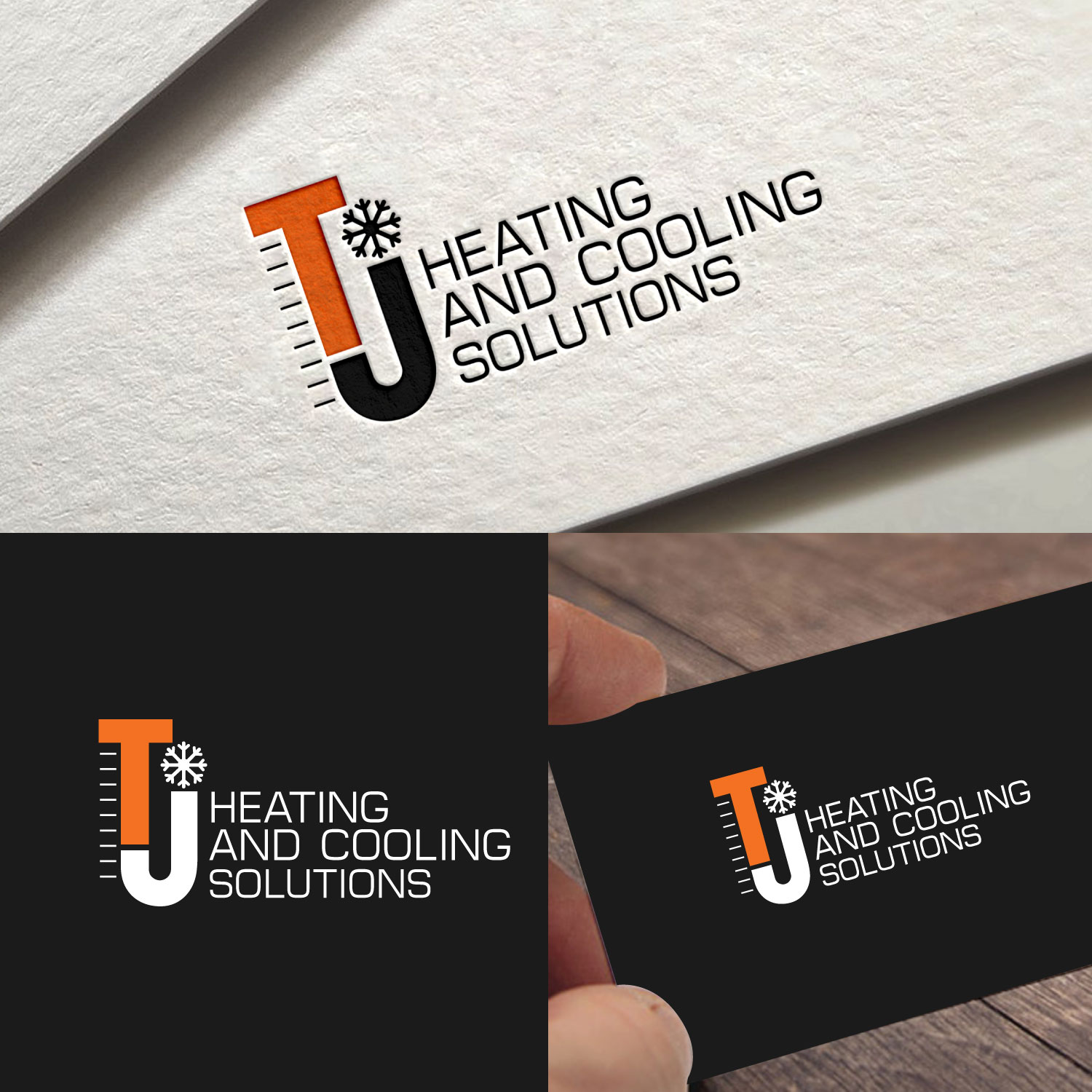 Logo-Design von FourtuneDesign für T J Heating And Cooling Solutions | Design #19189665