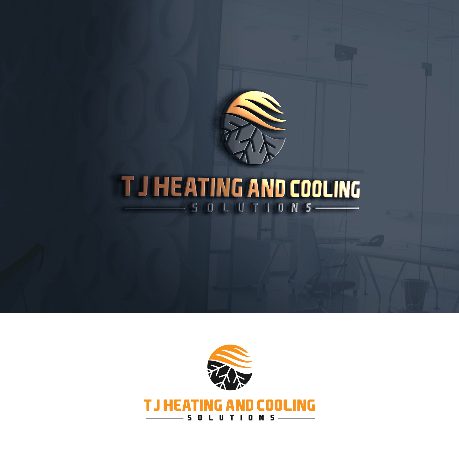 Design de Logo par codopoliz.solutions pour T J Heating And Cooling Solutions | Design #19188679
