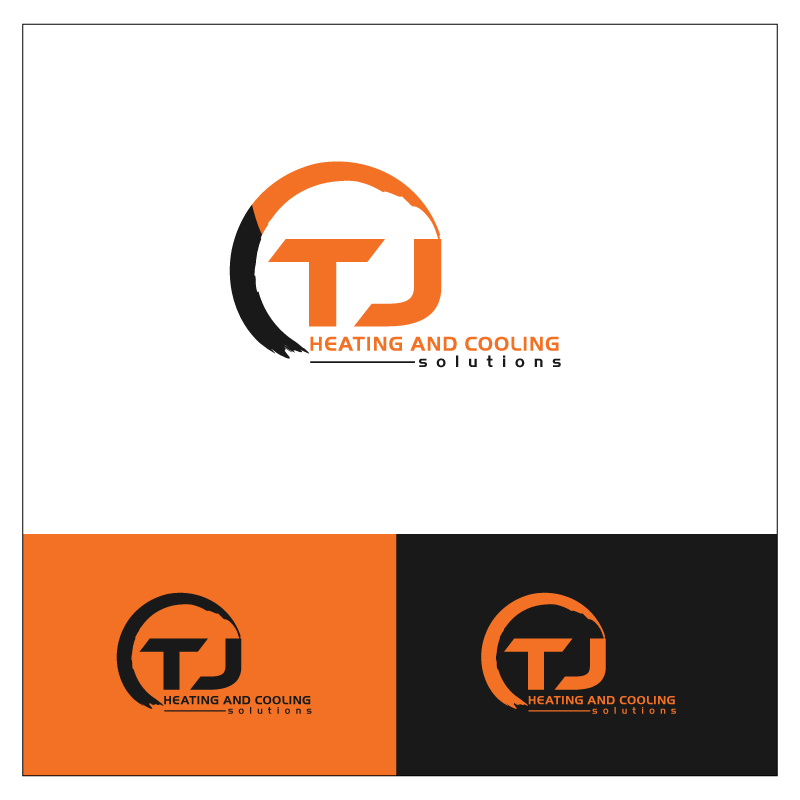Logo Design by codopoliz.solutions for T J Heating And Cooling Solutions | Design #19188681