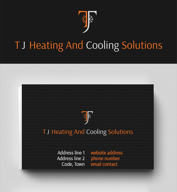 Logo-Design von CC Creative Design für T J Heating And Cooling Solutions | Design #19199469