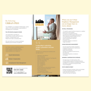 Design de Brochure par workshekhar755 pour Urban Employee Management | Design : #19183809