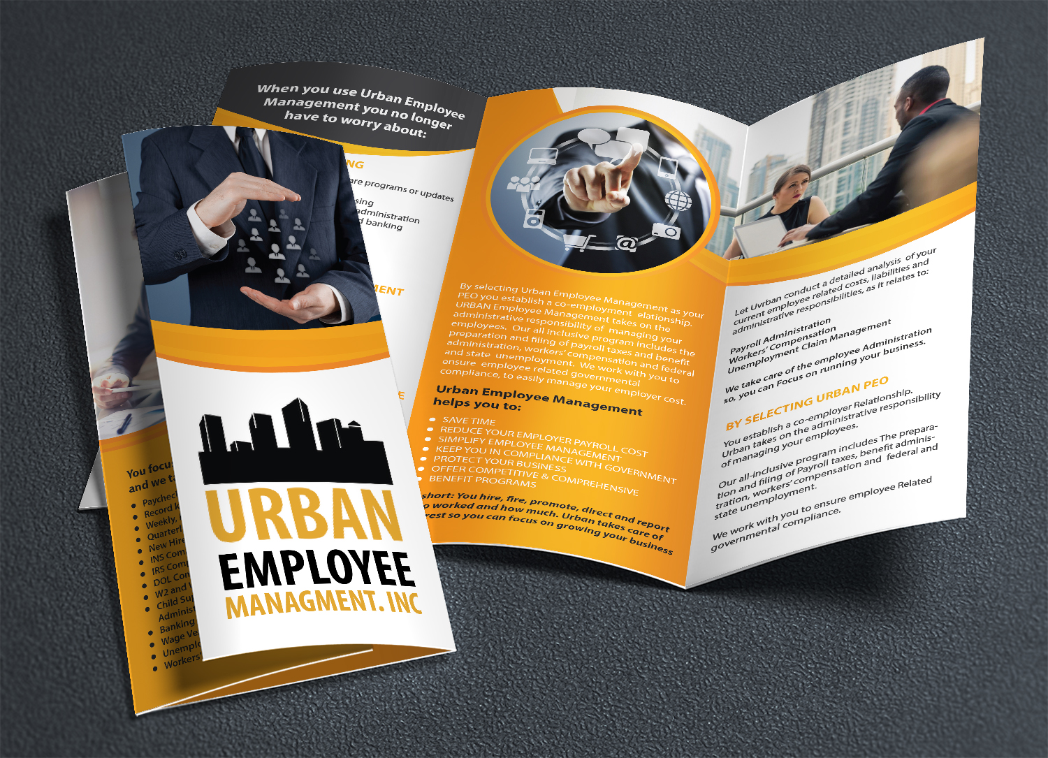 Design de Brochure par Deziners Zone pour Urban Employee Management | Design #19191425