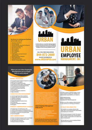 Design de Brochure par Deziners Zone pour Urban Employee Management | Design : #19191453