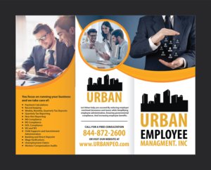 Design de Brochure par Deziners Zone pour Urban Employee Management | Design : #19191454