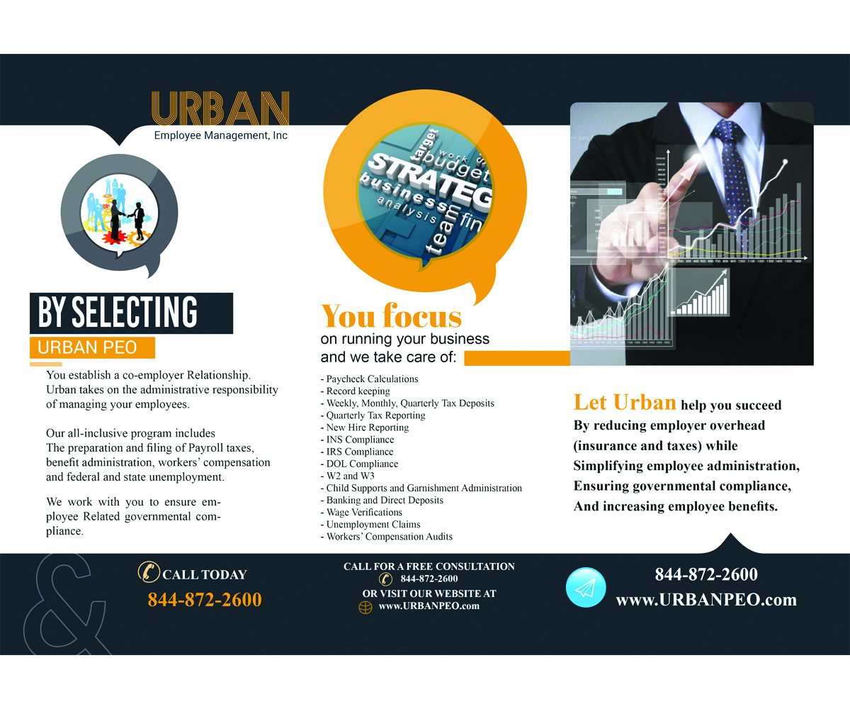 Design de Brochure par nadbook2323 pour Urban Employee Management | Design #19195836
