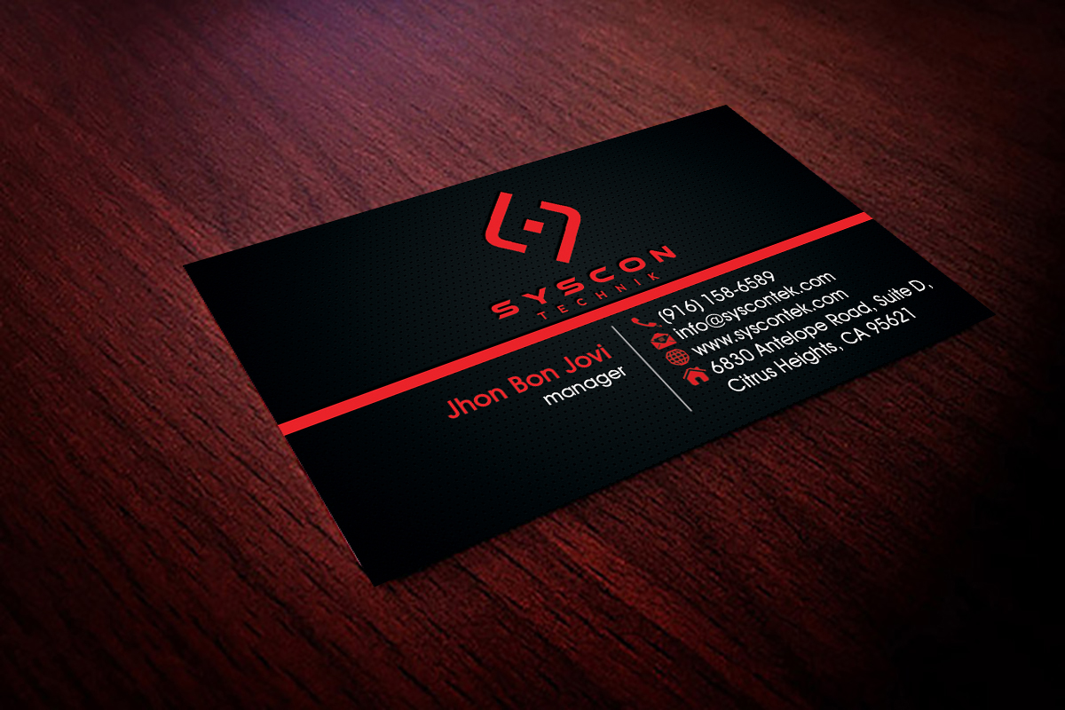 Business Card Design by Hardcore Design for Syscontek Consulting, LLC | Design #3752807